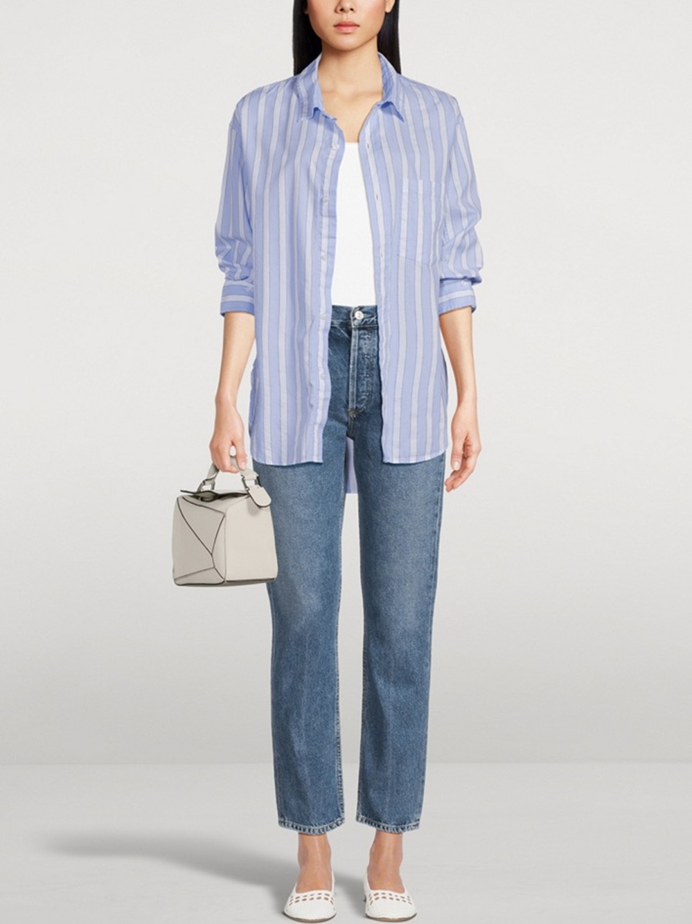 Citizens Of Humanity| Charlotte Medium Blue Straight Leg Button-Fly Jeans Sz 27